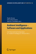 Cover: Ambient Intelligence - Software and Applications - Springer