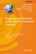Cover: Engineering Methods in the Service-Oriented Context - Springer