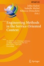 Cover: Engineering Methods in the Service-Oriented Context - Springer