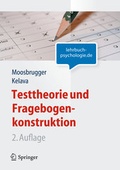 Cover: Testtheorie und Fragebogenkonstruktion - Springer
