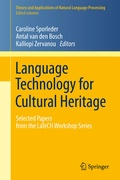 Cover: Language Technology for Cultural Heritage - Springer