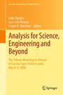 Cover: Analysis for Science, Engineering and Beyond - Springer