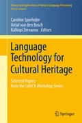 Cover: Language Technology for Cultural Heritage - Springer