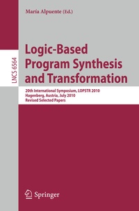 Abbildung von: Logic-Based Program Synthesis and Transformation - Springer