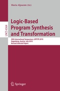Cover: Logic-Based Program Synthesis and Transformation - Springer