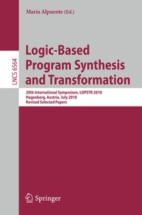Bild vergrößern Bild: Logic-Based Program Synthesis and Transformation - Springer