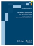 Cover: Akzeptanz von Technik und Infrastrukturen - Springer