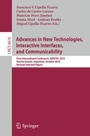 Cover: Advances in New Technologies, Interactive Interfaces, and Communicability - Springer