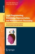 Cover: Logic Programming, Knowledge Representation, and Nonmonotonic Reasoning - Springer