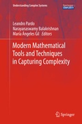 Cover: Modern Mathematical Tools and Techniques in Capturing Complexity - Springer