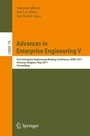 Cover: Advances in Enterprise Engineering V - Springer