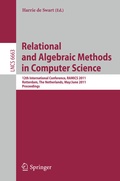 Cover: Relational and Algebraic Methods in Computer Science - Springer