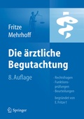 Cover: Die &Auml;rztliche Begutachtung - Springer