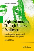 Cover: High Performance Through Process Excellence - Springer