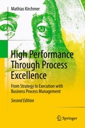 Cover: High Performance Through Process Excellence - Springer