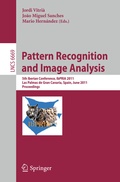 Cover: Pattern Recognition and Image Analysis - Springer
