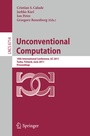 Cover: Unconventional Computation - Springer