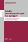 Cover: Reliable Software Technologies - Ada-Europe 2011 - Springer