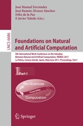 Cover: Foundations on Natural and Artificial Computation - Springer