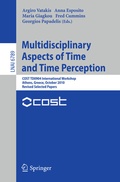 Cover: Multidisciplinary Aspects of Time and Time Perception - Springer