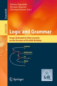 Bild vergrößern Bild: Logic and Grammar - Springer