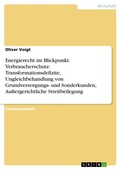 Cover: Energierecht im Blickpunkt. Verbraucherschutz - Grin Verlag