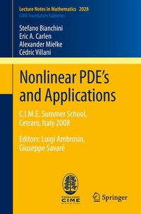 Abbildung von: Nonlinear PDE's and Applications - Springer