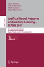 Cover: Artificial Neural Networks and Machine Learning - ICANN 2011 - Springer