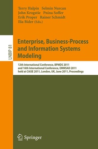 Enlarge image Cover: Enterprise, Business-Process and Information Systems Modeling - Springer