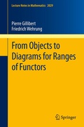 Cover: From Objects to Diagrams for Ranges of Functors - Springer