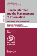 Cover: Human Interface and the Management of Information. Interacting with Information - Springer