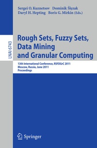 Abbildung von: Rough Sets, Fuzzy Sets, Data Mining and Granular Computing - Springer