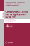 Cover: Computational Science and Its Applications - ICCSA 2011 - Springer