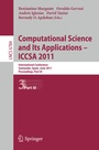 Cover: Computational Science and Its Applications - ICCSA 2011 - Springer