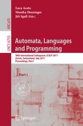 Cover: Automata, Languages and Programming - Springer