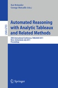 Cover: Automated Reasoning with Analytic Tableaux and Related Methods - Springer