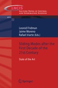 Cover: Sliding Modes after the first Decade of the 21st Century - Springer