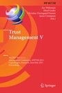 Cover: Trust Management V - Springer