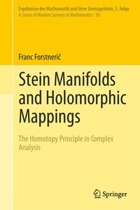 Abbildung von: Stein Manifolds and Holomorphic Mappings - Springer