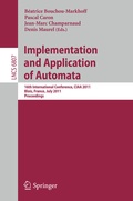 Cover: Implementation and Application of Automata - Springer