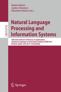 Cover: Natural Language Processing and Information Systems - Springer