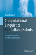 Cover: Computational Linguistics and Talking Robots - Springer