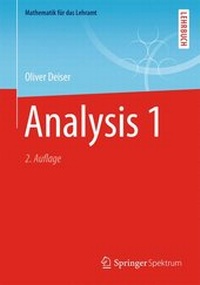 Abbildung von: Analysis 1 - Springer