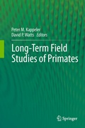 Cover: Long-Term Field Studies of Primates - Springer