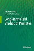 Cover: Long-Term Field Studies of Primates - Springer