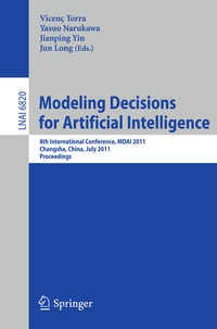 Enlarge image Cover: Modeling Decision for Artificial Intelligence - Springer