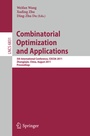 Cover: Combinatorial Optimization and Applications - Springer