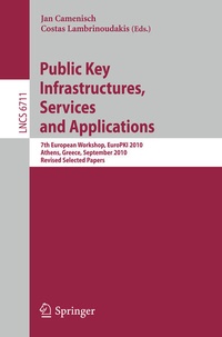 Enlarge image Cover: Public Key Infrastructures, Services and Applications - Springer