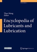 Cover: Encyclopedia of Lubricants and Lubrication - Springer