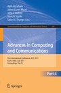 Cover: Advances in Computing and Communications, Part IV - Springer